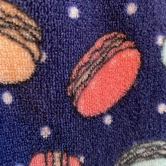 Frankie & Johnny Fleece Macaroon Pajama Bottoms Size Large - Picture 3 of 8